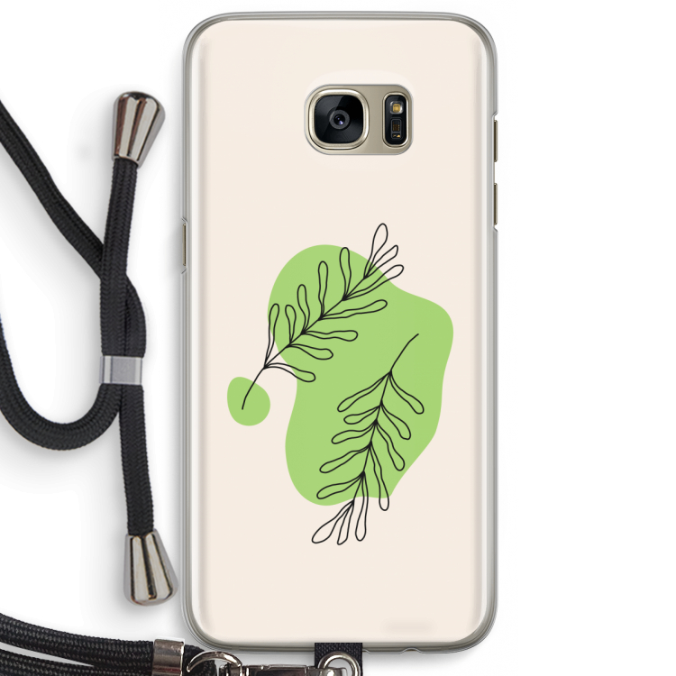 Beleaf in you: Samsung Galaxy S7 Edge Transparant Hoesje met koord