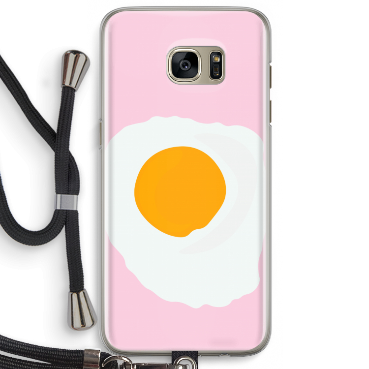 Sunny side up: Samsung Galaxy S7 Edge Transparant Hoesje met koord