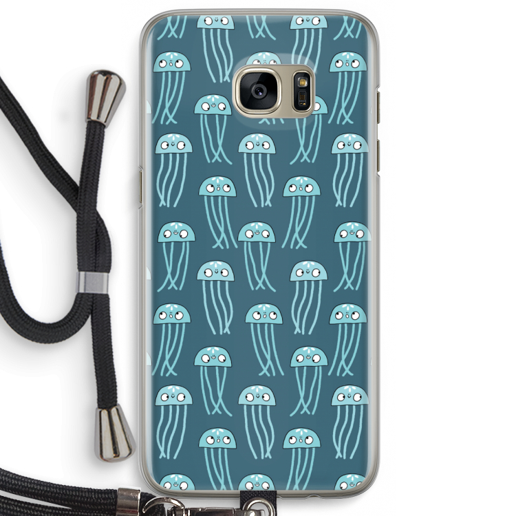 Kwallie: Samsung Galaxy S7 Edge Transparant Hoesje met koord