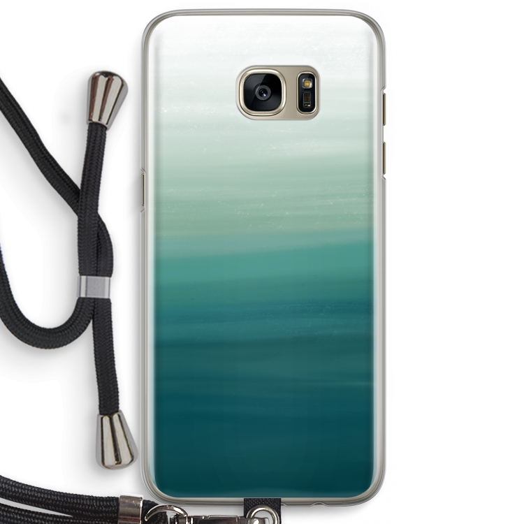 Ocean: Samsung Galaxy S7 Edge Transparant Hoesje met koord