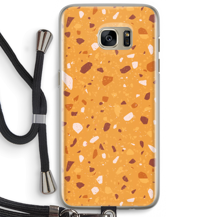 Terrazzo N°24: Samsung Galaxy S7 Edge Transparant Hoesje met koord