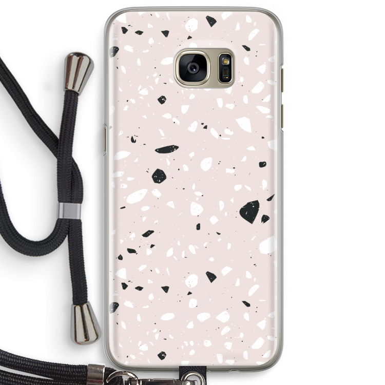 Terrazzo N°20: Samsung Galaxy S7 Edge Transparant Hoesje met koord
