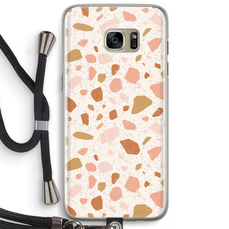 Terrazzo N°18: Samsung Galaxy S7 Edge Transparant Hoesje met koord