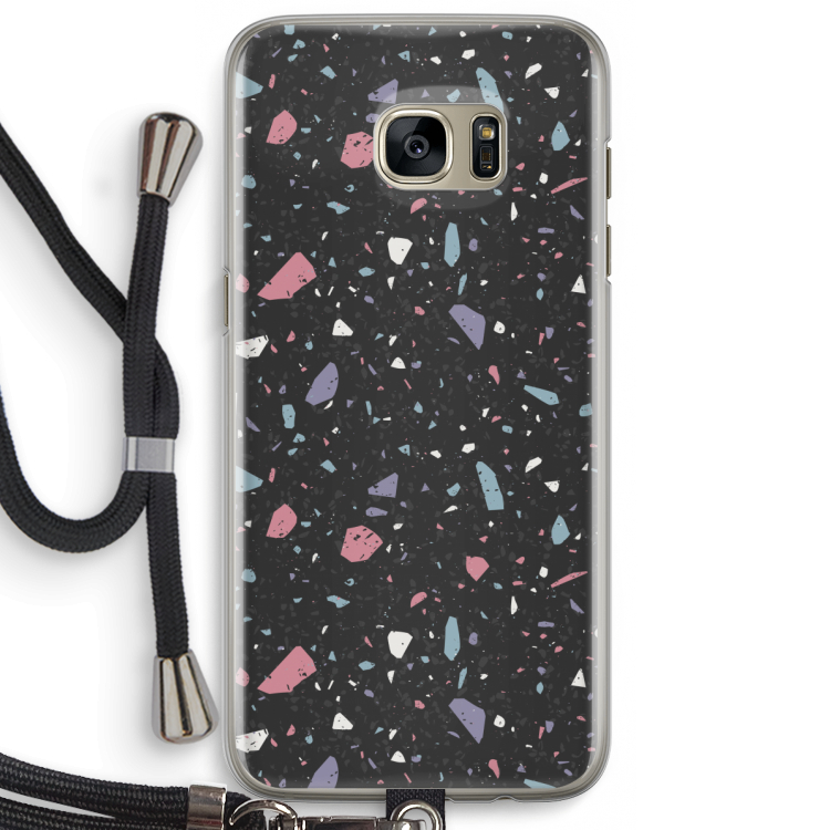 Terrazzo N°16: Samsung Galaxy S7 Edge Transparant Hoesje met koord