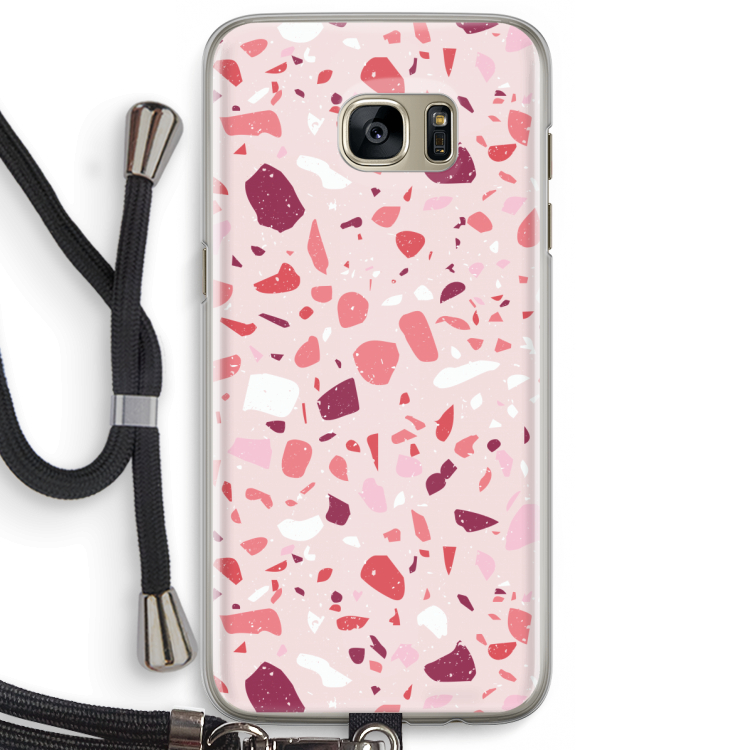 Terrazzo N°15: Samsung Galaxy S7 Edge Transparant Hoesje met koord