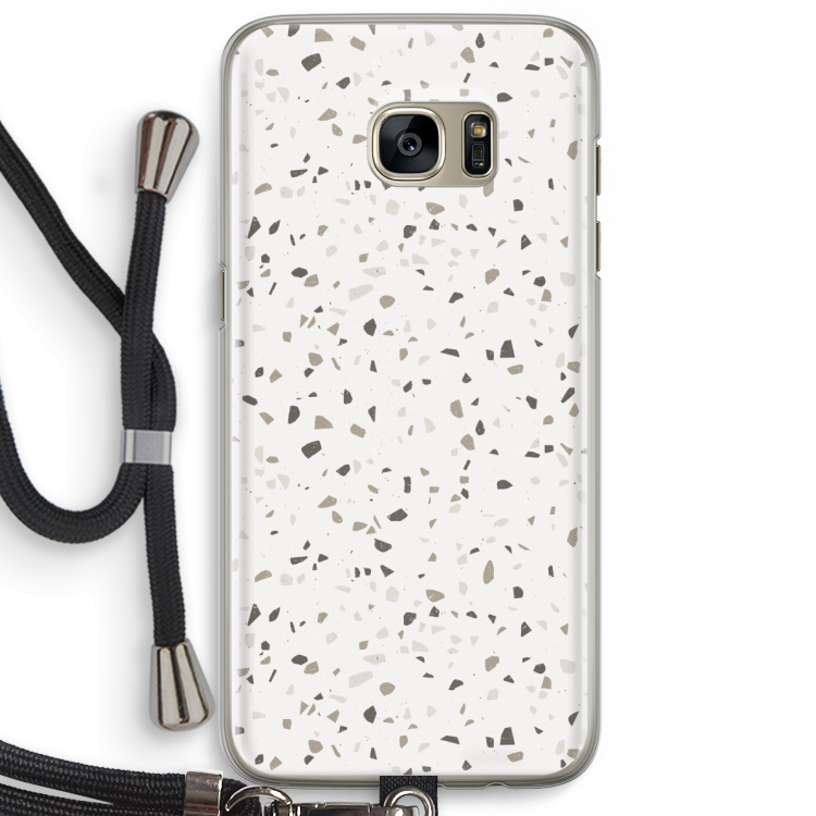Terrazzo N°14: Samsung Galaxy S7 Edge Transparant Hoesje met koord