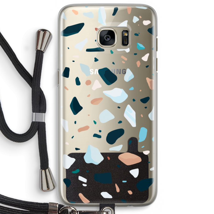Terrazzo N°13: Samsung Galaxy S7 Edge Transparant Hoesje met koord