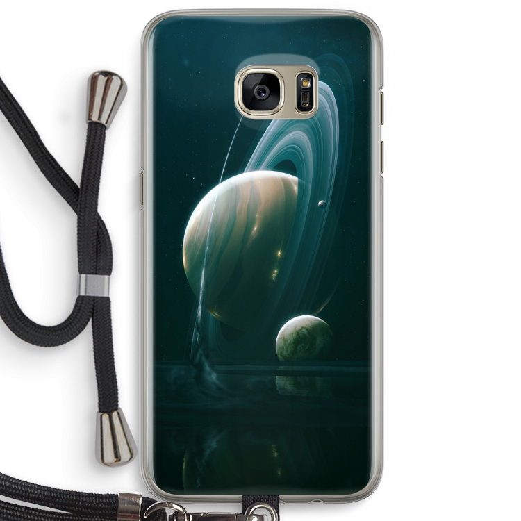 Mercurius: Samsung Galaxy S7 Edge Transparant Hoesje met koord