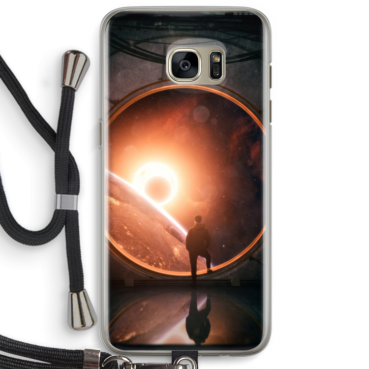 Ephemeral: Samsung Galaxy S7 Edge Transparant Hoesje met koord