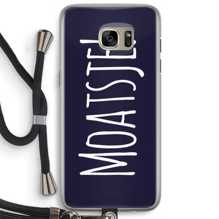 Moatsje!: Samsung Galaxy S7 Edge Transparant Hoesje met koord