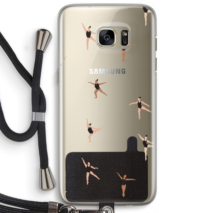 Dancing #1: Samsung Galaxy S7 Edge Transparant Hoesje met koord