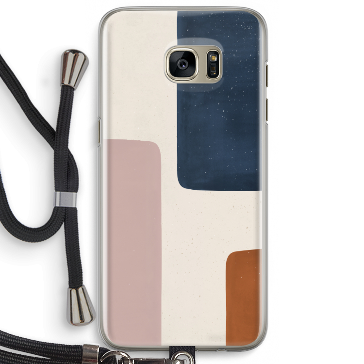 Geo #5: Samsung Galaxy S7 Edge Transparant Hoesje met koord