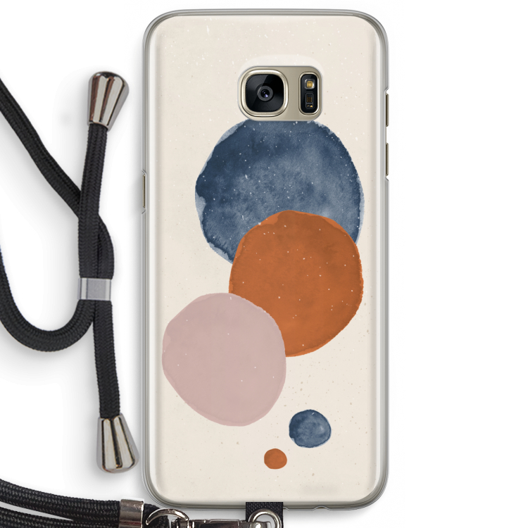 Geo #4: Samsung Galaxy S7 Edge Transparant Hoesje met koord