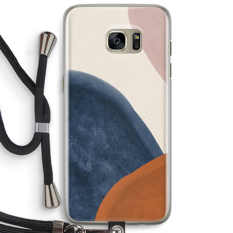 Geo #1: Samsung Galaxy S7 Edge Transparant Hoesje met koord