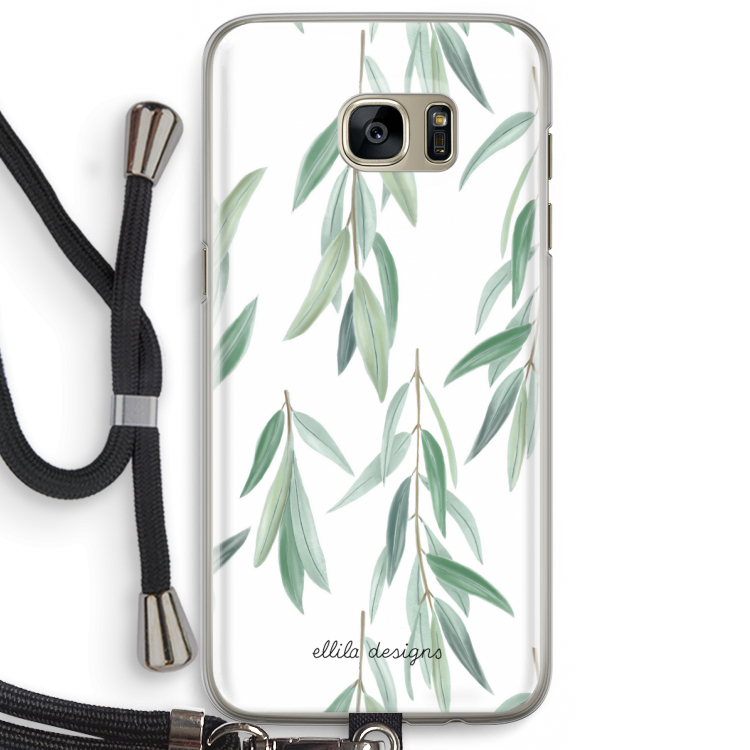 Branch up your life: Samsung Galaxy S7 Edge Transparant Hoesje met koord