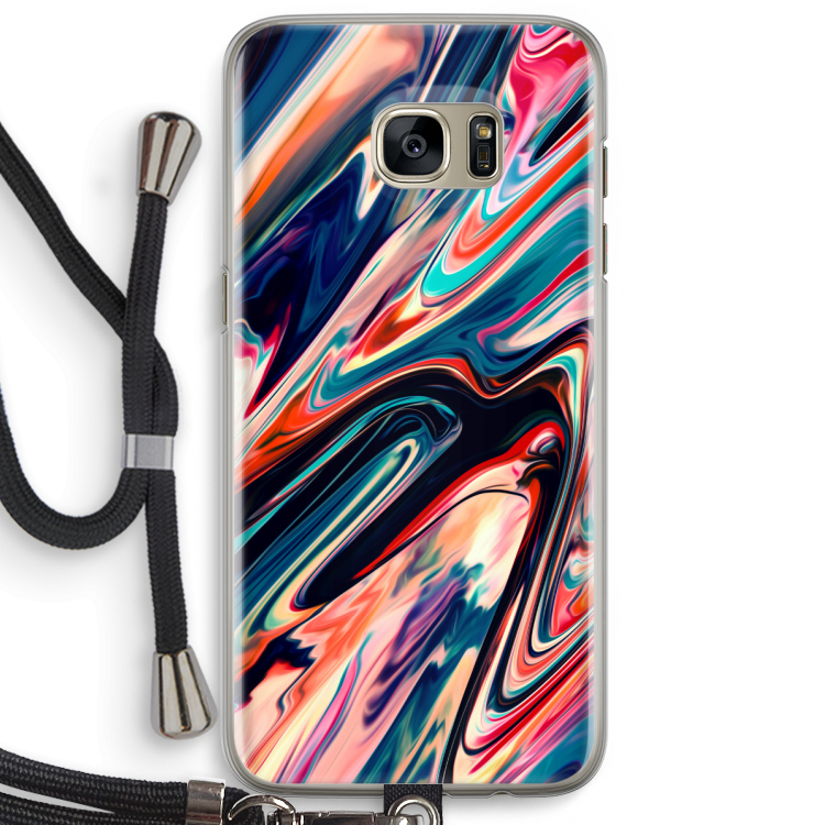 Quantum Being: Samsung Galaxy S7 Edge Transparant Hoesje met koord