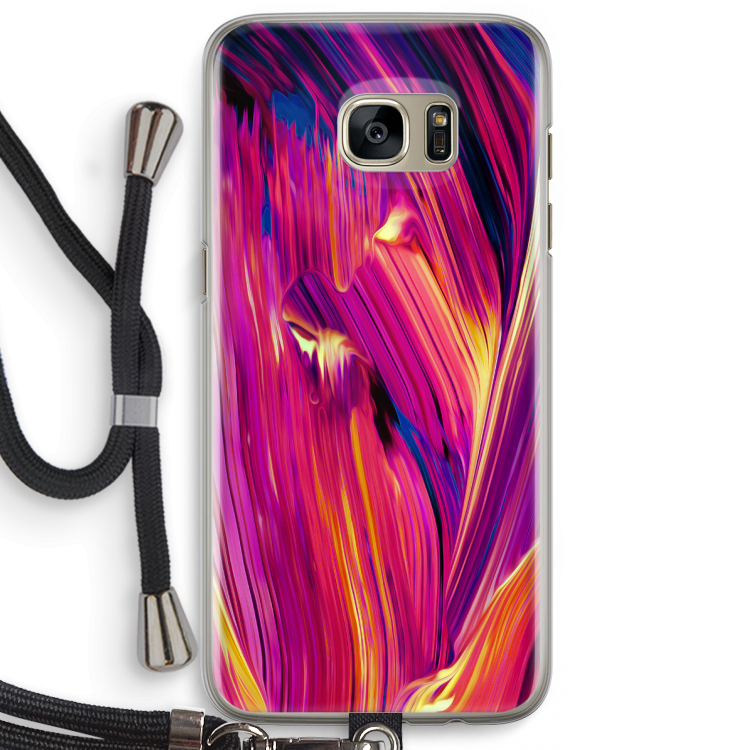 Phoenix: Samsung Galaxy S7 Edge Transparant Hoesje met koord