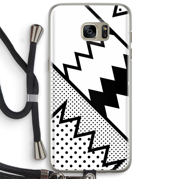 Pop Art #5: Samsung Galaxy S7 Edge Transparant Hoesje met koord