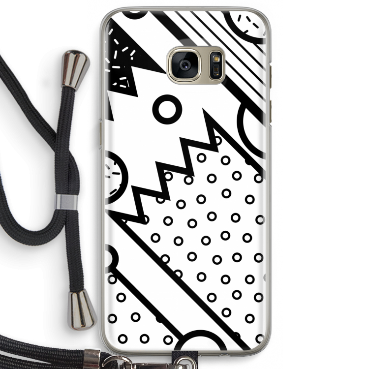 Pop Art #4: Samsung Galaxy S7 Edge Transparant Hoesje met koord
