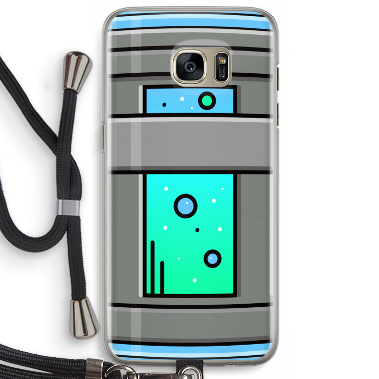 Chug Bottle: Samsung Galaxy S7 Edge Transparant Hoesje met koord
