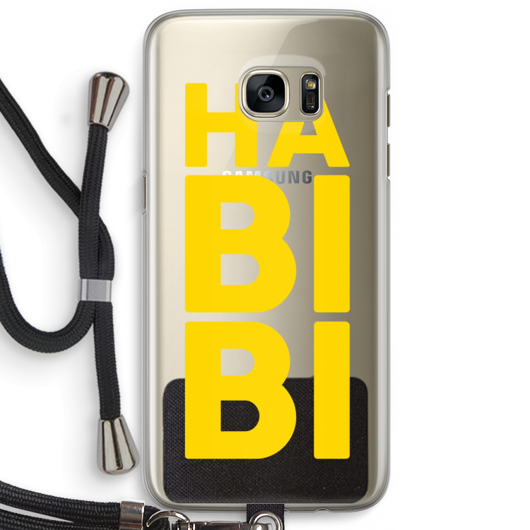 Habibi Majorelle : Samsung Galaxy S7 Edge Transparant Hoesje met koord