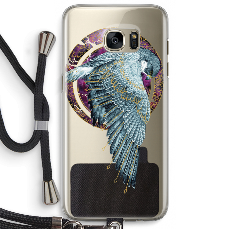 Golden Falcon: Samsung Galaxy S7 Edge Transparant Hoesje met koord
