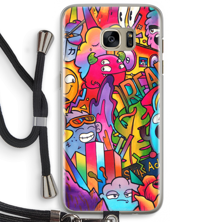 Dreams: Samsung Galaxy S7 Edge Transparant Hoesje met koord