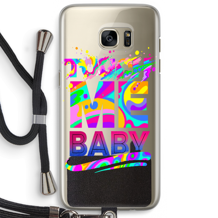 Touch Me: Samsung Galaxy S7 Edge Transparant Hoesje met koord