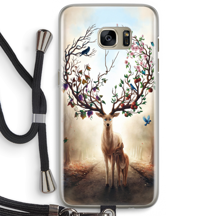 Seasons Change: Samsung Galaxy S7 Edge Transparant Hoesje met koord