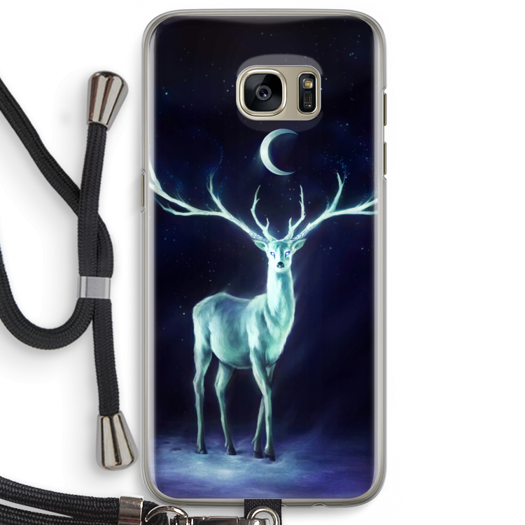 Nightbringer: Samsung Galaxy S7 Edge Transparant Hoesje met koord