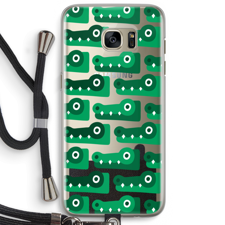 Crocs: Samsung Galaxy S7 Edge Transparant Hoesje met koord