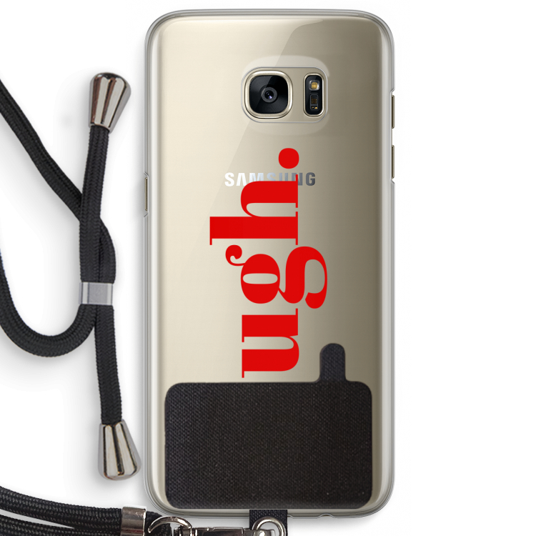 Ugh: Samsung Galaxy S7 Edge Transparant Hoesje met koord