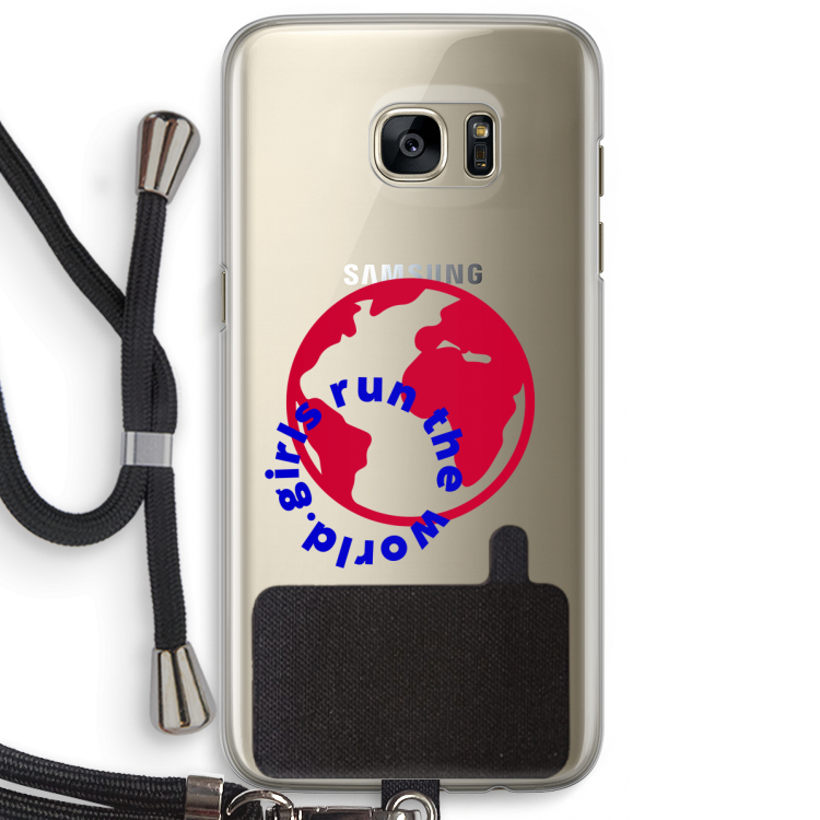Run The World: Samsung Galaxy S7 Edge Transparant Hoesje met koord