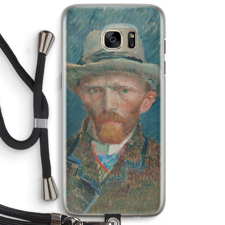 Van Gogh: Samsung Galaxy S7 Edge Transparant Hoesje met koord