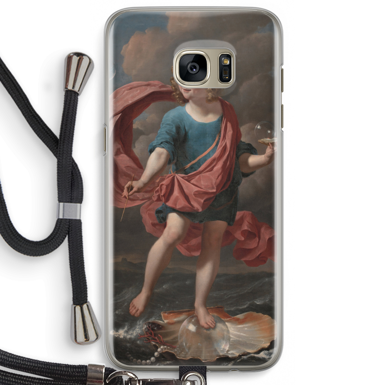 Soap Bubbles: Samsung Galaxy S7 Edge Transparant Hoesje met koord