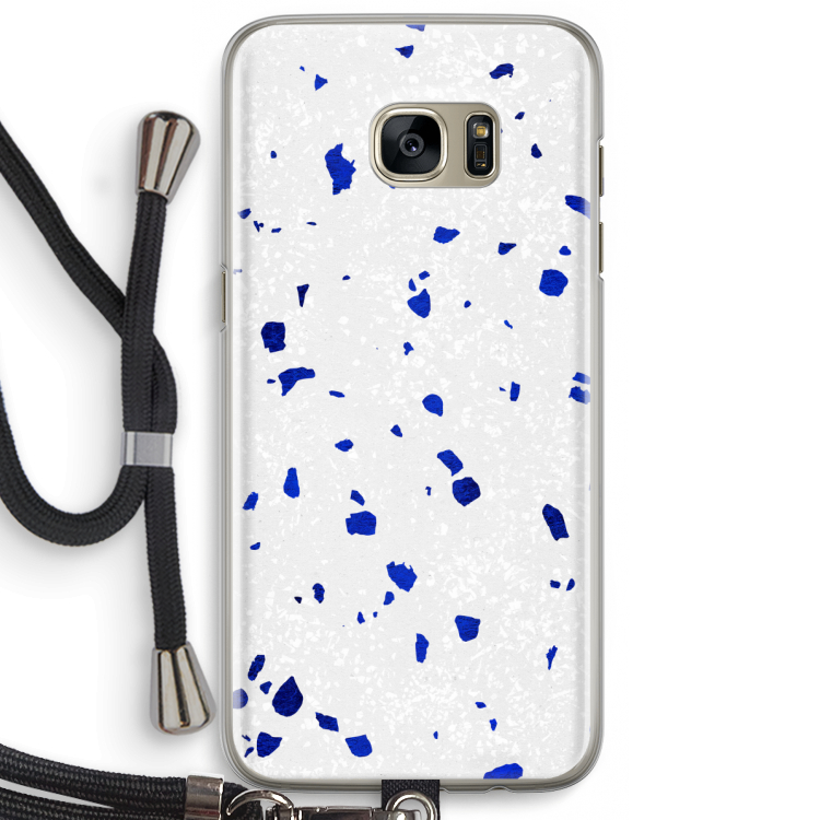 Terrazzo N°5: Samsung Galaxy S7 Edge Transparant Hoesje met koord
