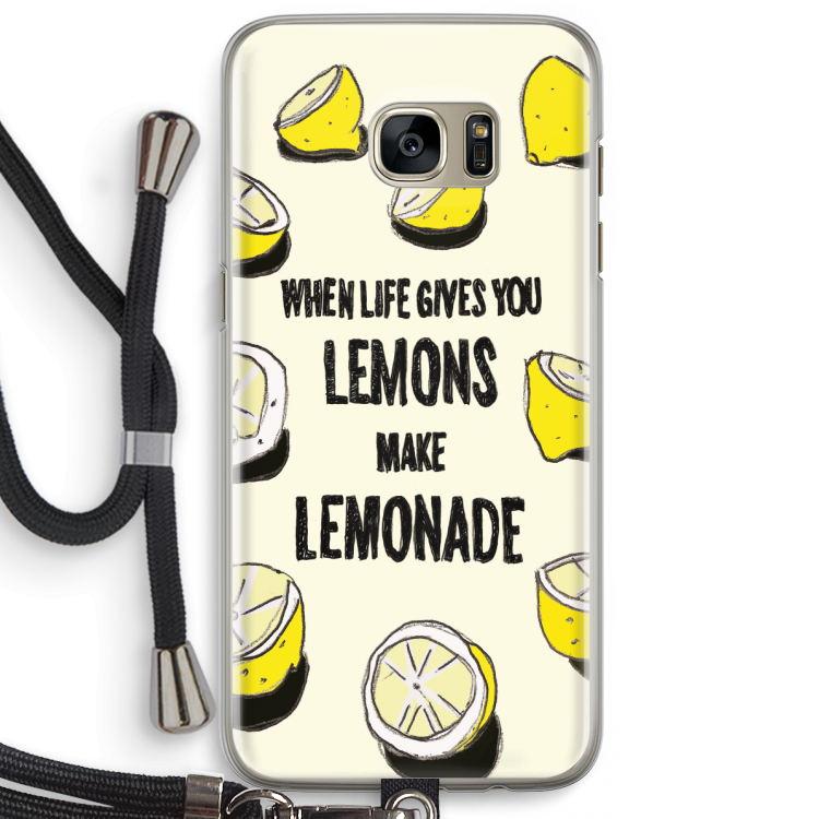 Lemonade: Samsung Galaxy S7 Edge Transparant Hoesje met koord