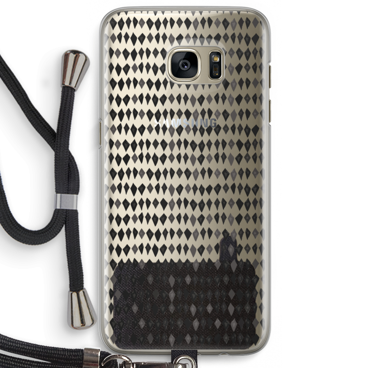 Crazy shapes: Samsung Galaxy S7 Edge Transparant Hoesje met koord