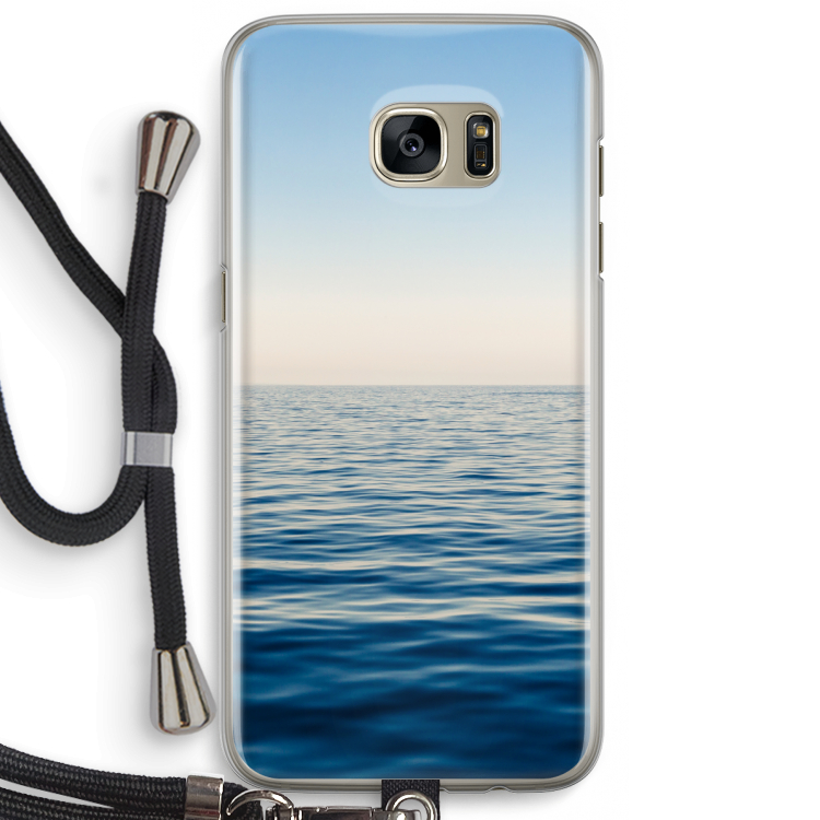 Water horizon: Samsung Galaxy S7 Edge Transparant Hoesje met koord