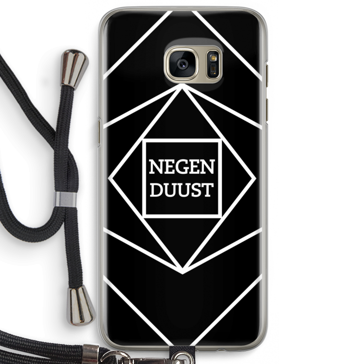 Negenduust geometrisch: Samsung Galaxy S7 Edge Transparant Hoesje met koord