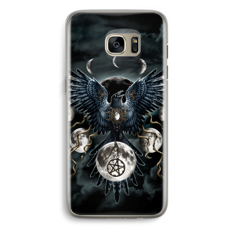 Sinister Wings: Samsung Galaxy S7 Edge Transparant Hoesje