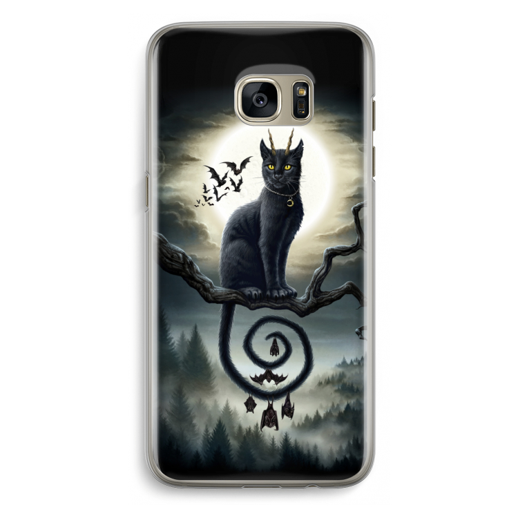Moonlight Companions: Samsung Galaxy S7 Edge Transparant Hoesje