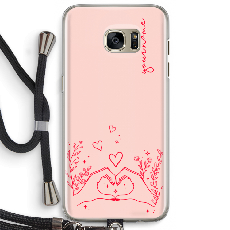 Love is in the air: Samsung Galaxy S7 Edge Transparant Hoesje met koord