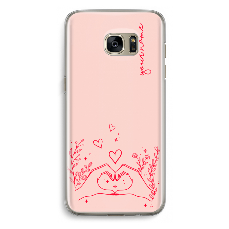 Love is in the air: Samsung Galaxy S7 Edge Transparant Hoesje