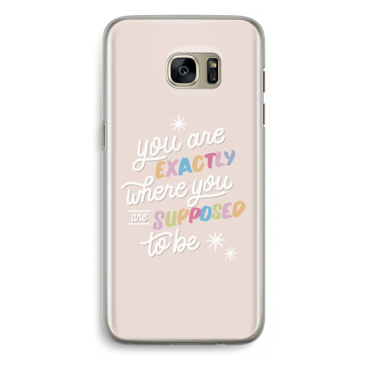 Right Place: Samsung Galaxy S7 Edge Transparant Hoesje