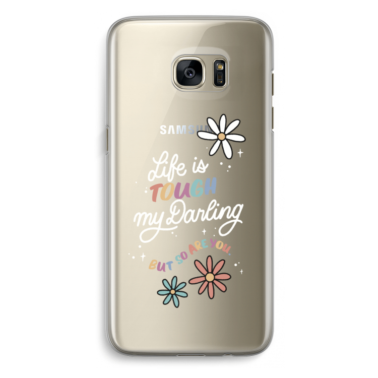 Tough Life: Samsung Galaxy S7 Edge Transparant Hoesje
