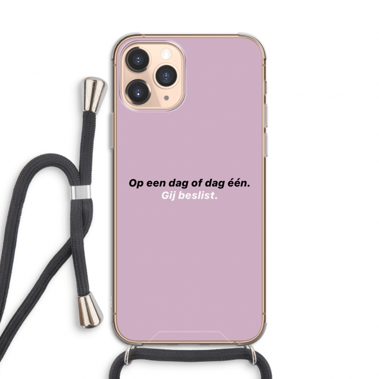 gij beslist: iPhone 11 Pro Transparant Hoesje met koord