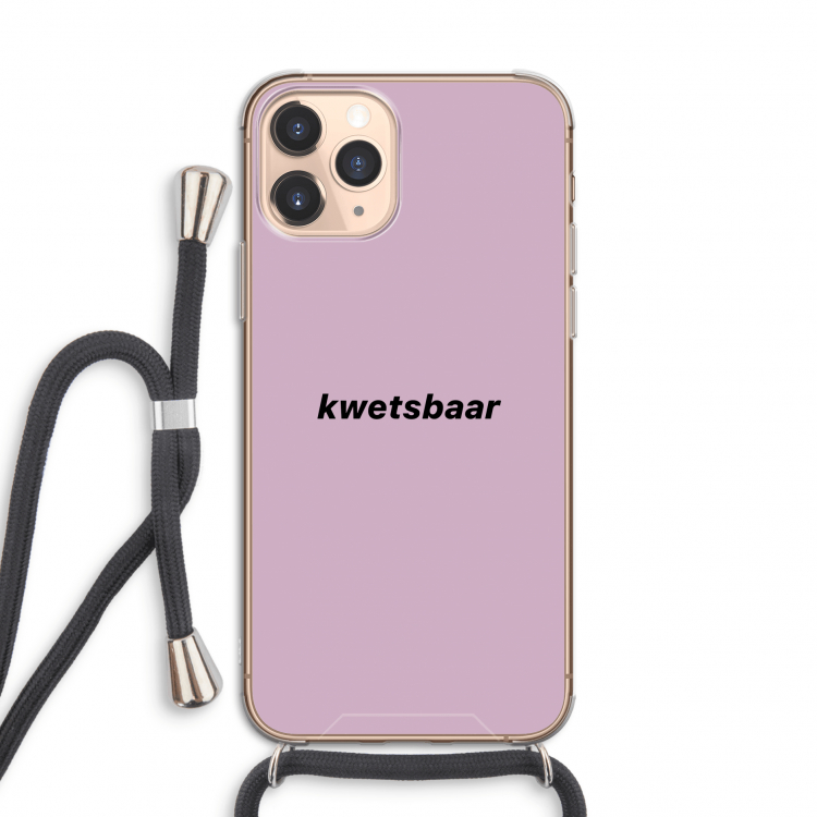kwetsbaar: iPhone 11 Pro Transparant Hoesje met koord