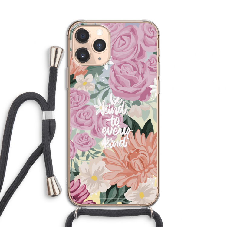 Kindness matters: iPhone 11 Pro Transparant Hoesje met koord