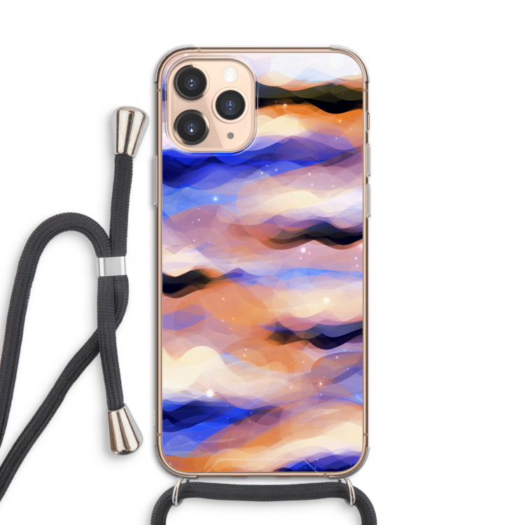 Donkere Wolken: iPhone 11 Pro Transparant Hoesje met koord